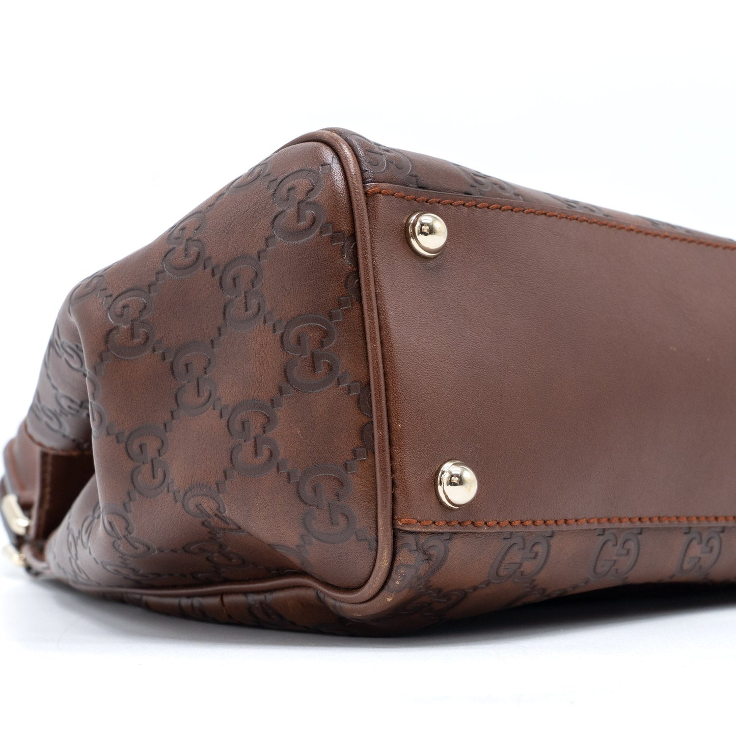 Gucci Vintage Jackie Bag GG Supreme Calfskin Brown