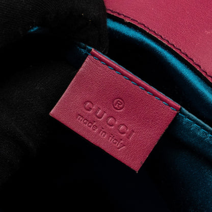 Gucci Mini GG Marmont Shoulder Bag Velvet Pink