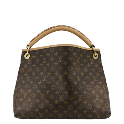 LOUIS VUITTON Artsy MM NM Monogram Canvas Hobo Bag Brown