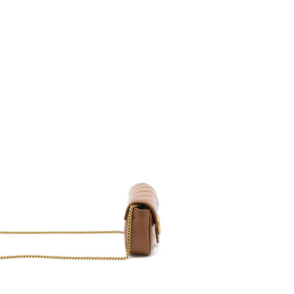 Gucci GG Marmont Super Mini Calfskin Caramel