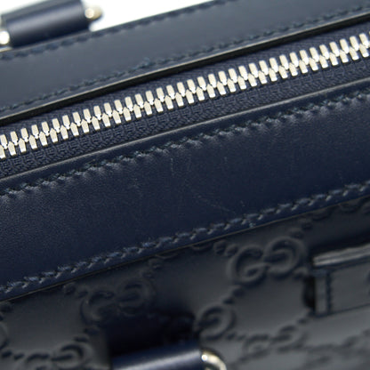 GUCCI Men's Leather Briefcase Navy