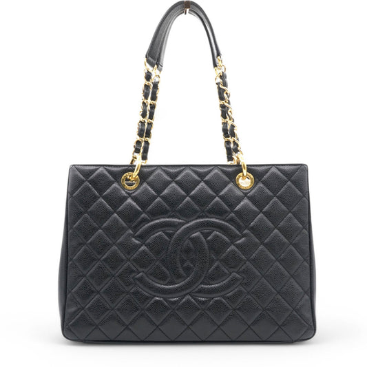 Chanel Caviar Quilted Grand Shopping Tote GST Black