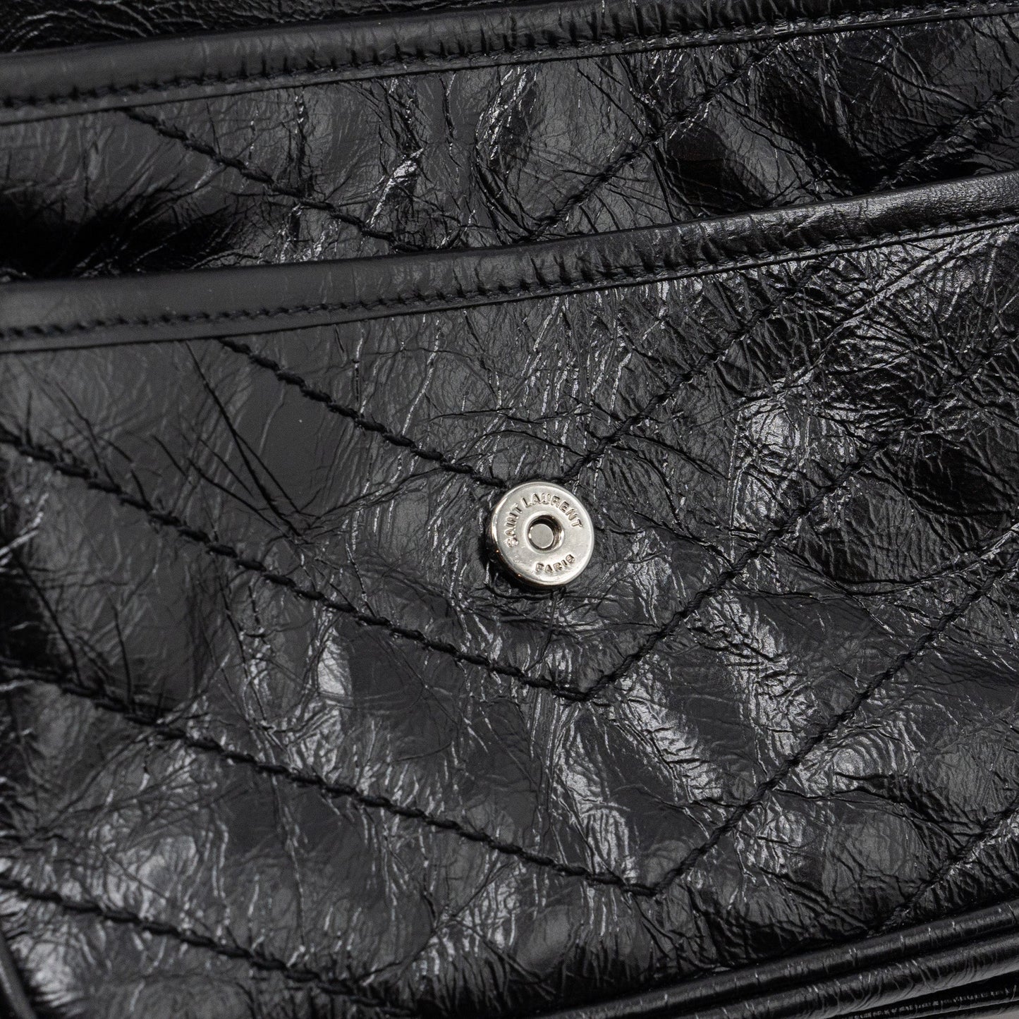 Saint Laurent Niki Baby Calfskin Black Ruthenium hardware