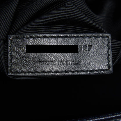 Saint Laurent Envelop Shoulder Bag Calfskin Navy SHW