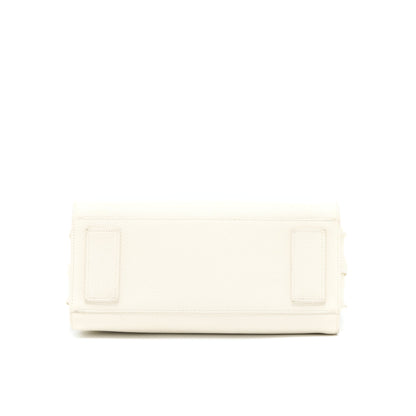 Saint Laurent Sac De Jour Tote Bag Calfskin White SHW