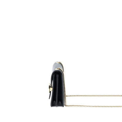 Gucci Interlocking Small Shoulder Bag Black L