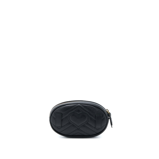 Gucci Marmont Round Belt Bag Black