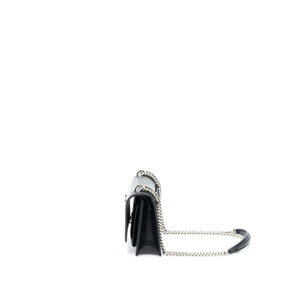 Saint Laurent Sunset Chain Wallet Smooth Calfskin Black SHW