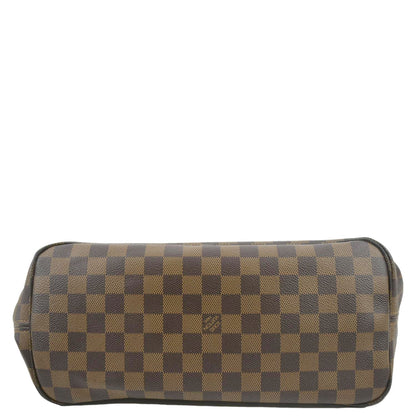LOUIS VUITTON Neverfull MM Damier Ebene Tote Bag Brown