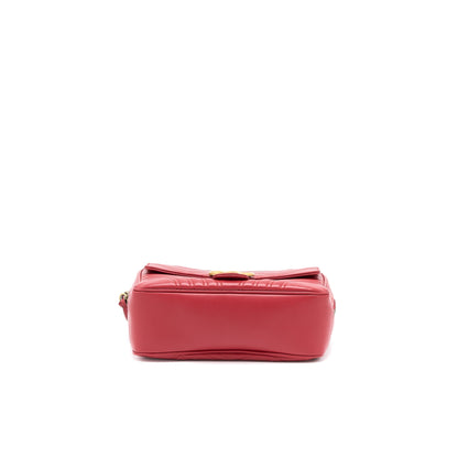 Gucci Sylvie Web GG Marmont Bag Calfskin Red