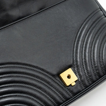 Gucci medium gg Marmont bag calfskin black