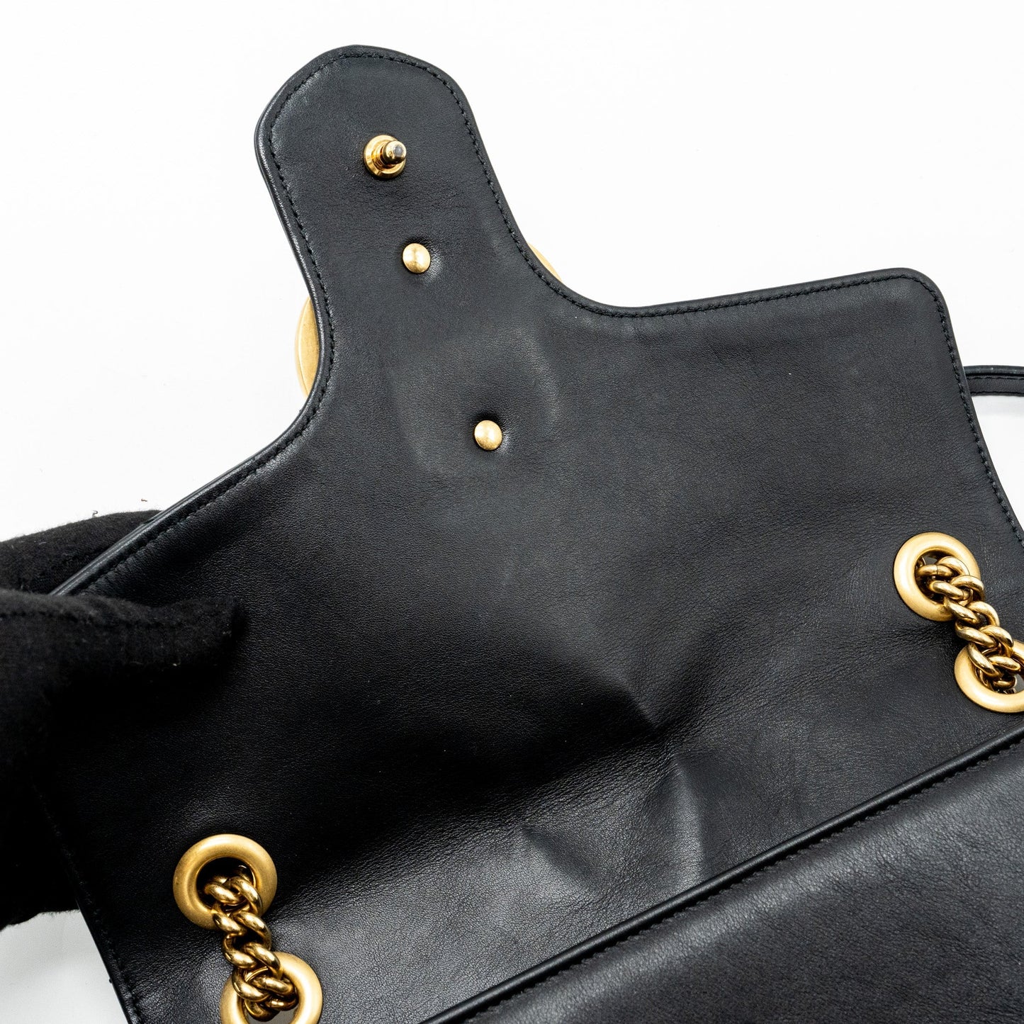 Gucci medium gg Marmont bag calfskin black