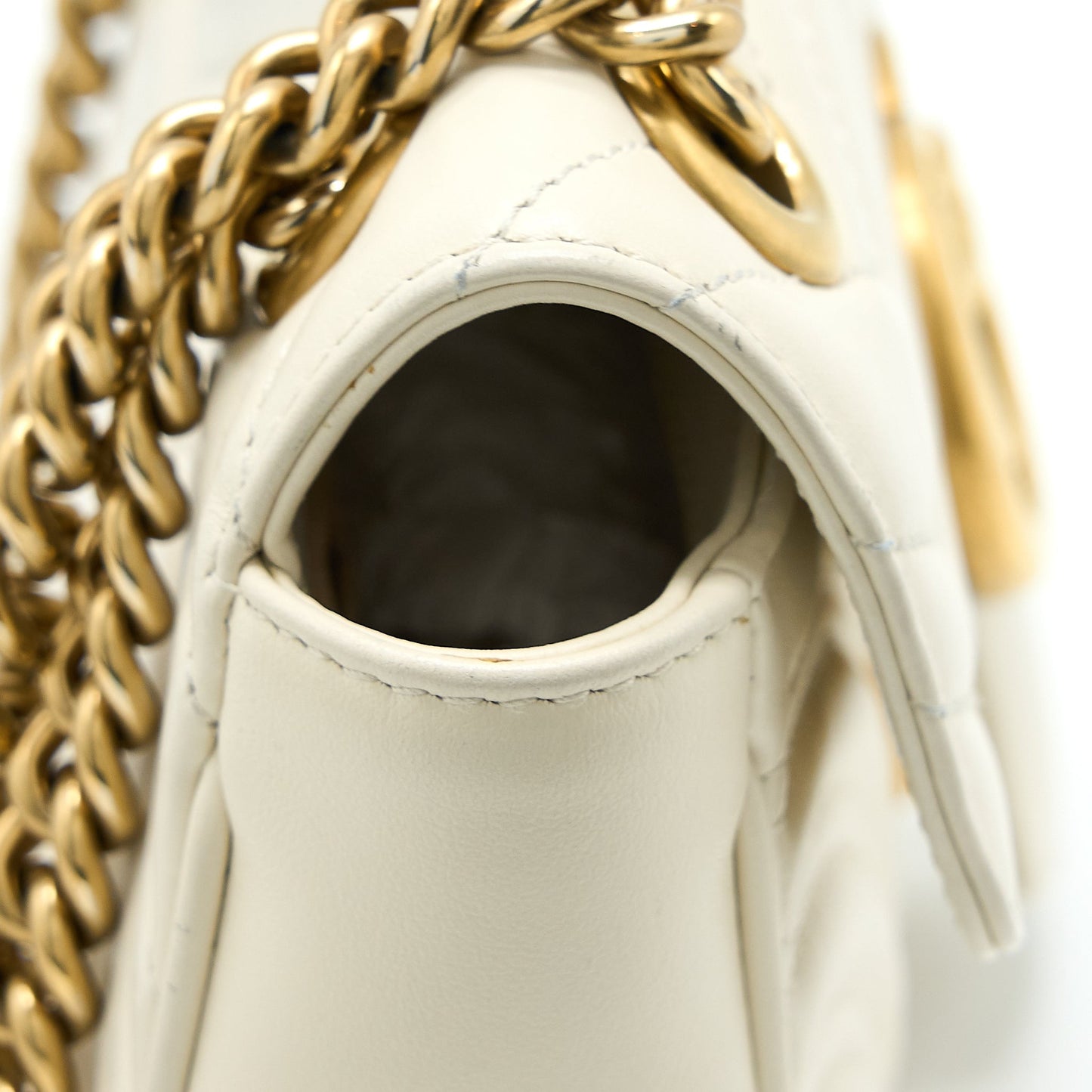 Gucci Mini Marmont Calfskin White