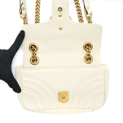 Gucci Mini Marmont Calfskin White