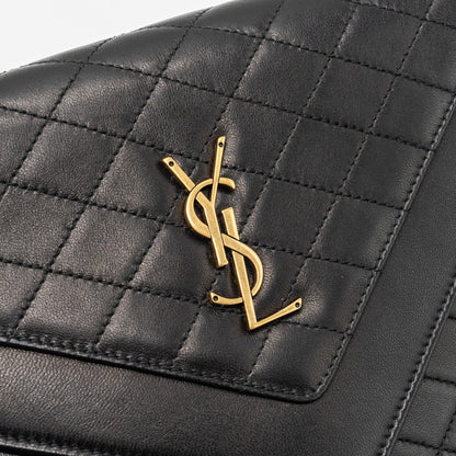 Saint laurent gaby satchel bag lambskin black GHW