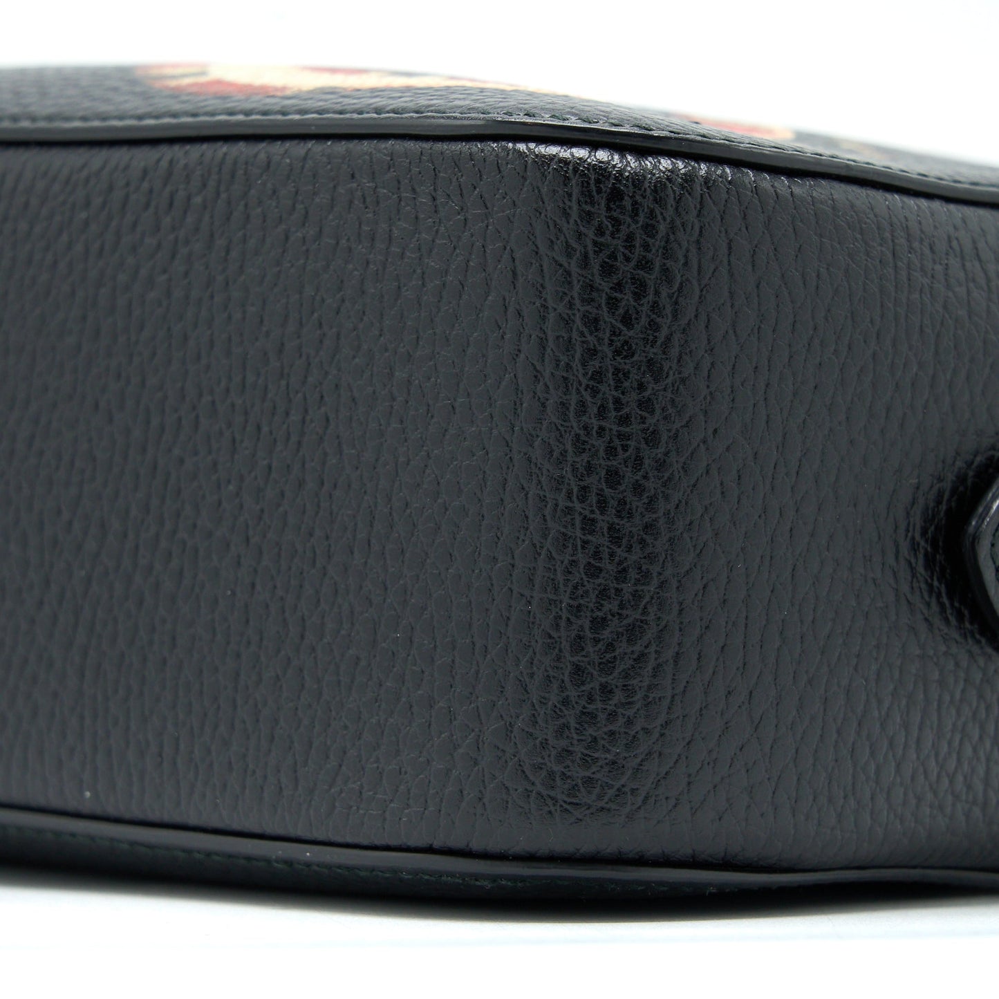 Gucci Snake Printed Camera Bag Calfskin Black
