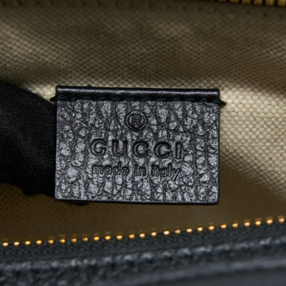 Gucci Snake Printed Camera Bag Calfskin Black