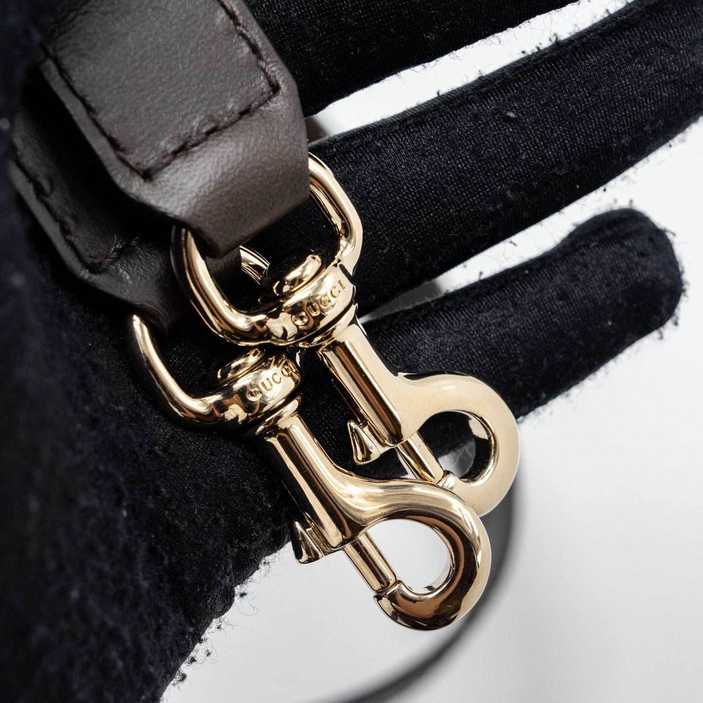Gucci Boston Bag GG Supreme Canvas brown L