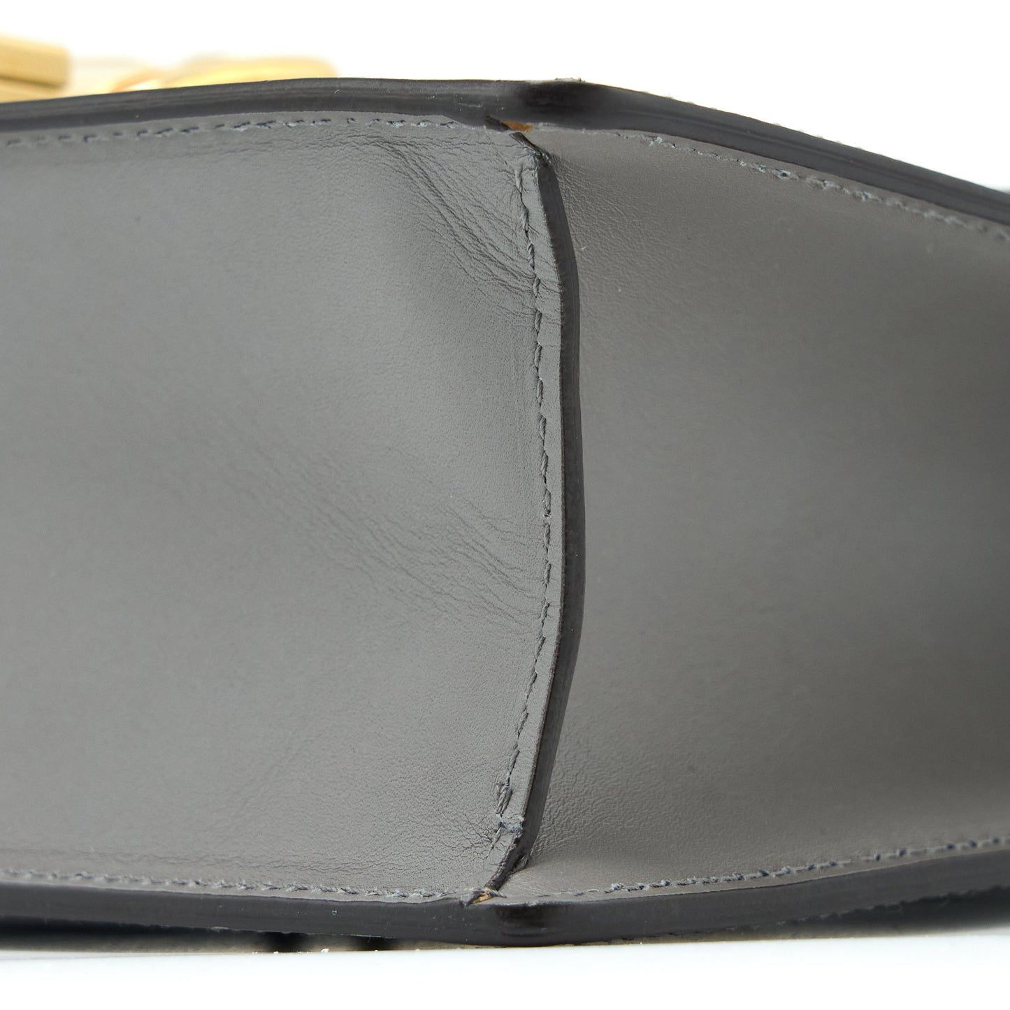 Gucci Small Sylvie Shoulder Bag Calfskin Grey