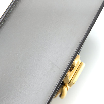 Gucci Small Sylvie Shoulder Bag Calfskin Grey