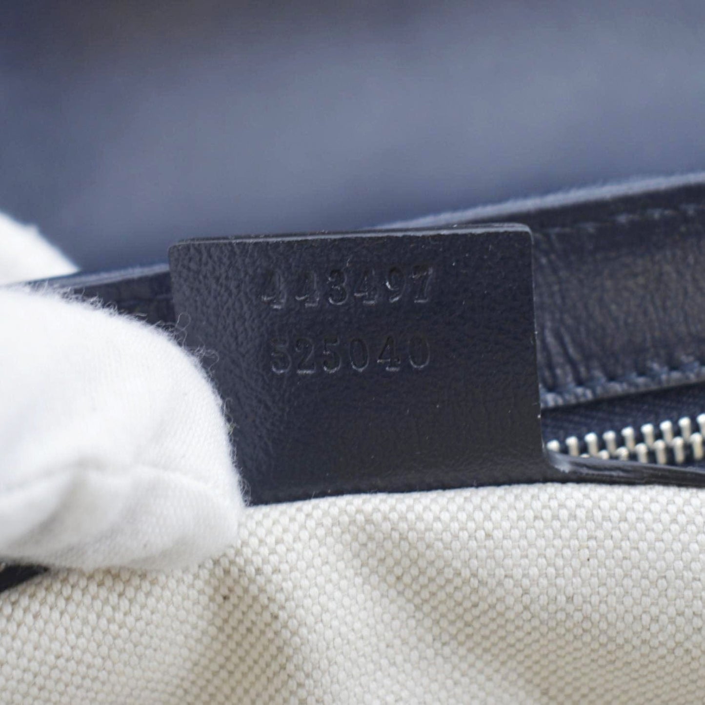 GUCCI GG Marmont Small Matelasse Canvas Shoulder Bag Blue 443497