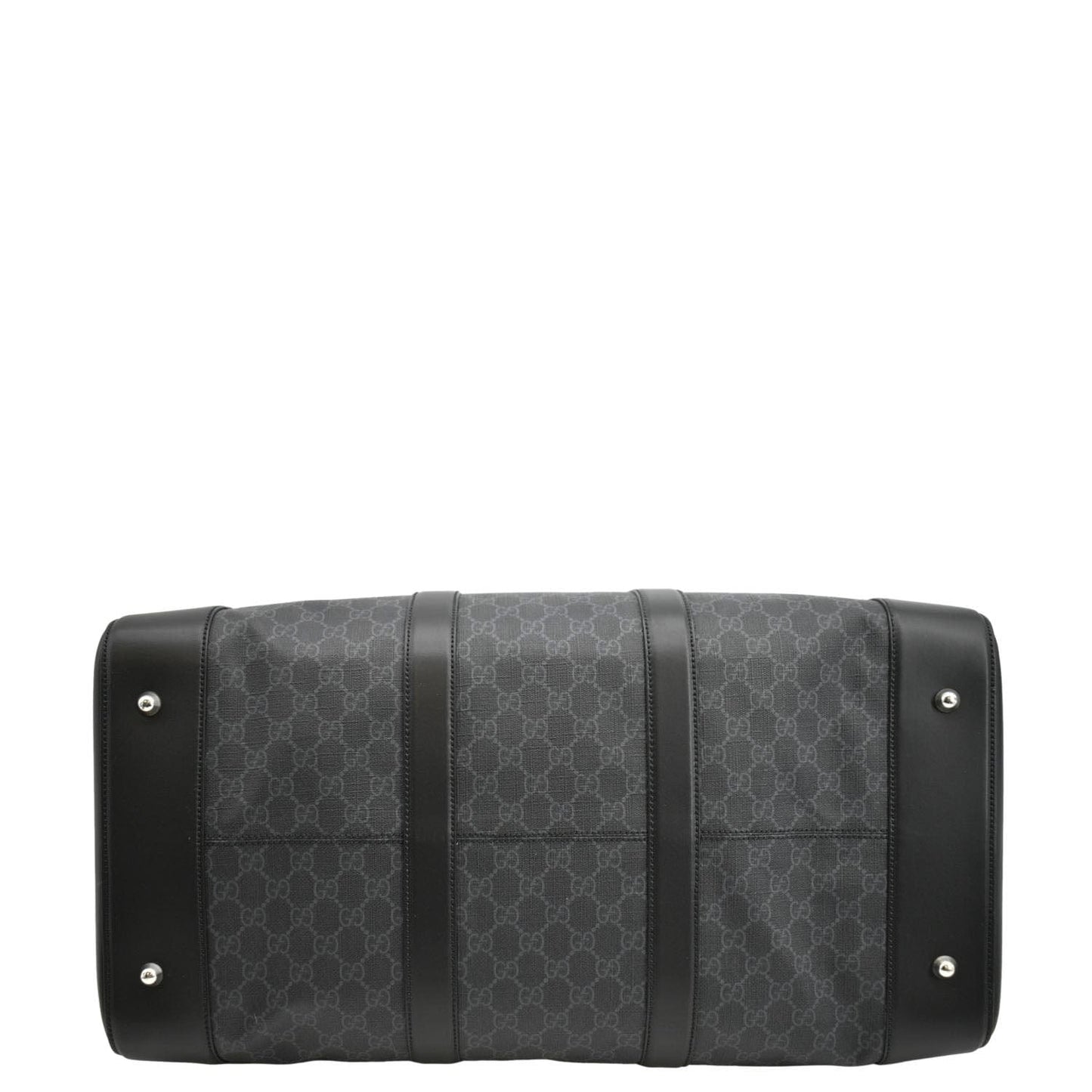 GUCCI Large Carry-On Soft GG Supreme Canvas  Duffle Bag Black 478323