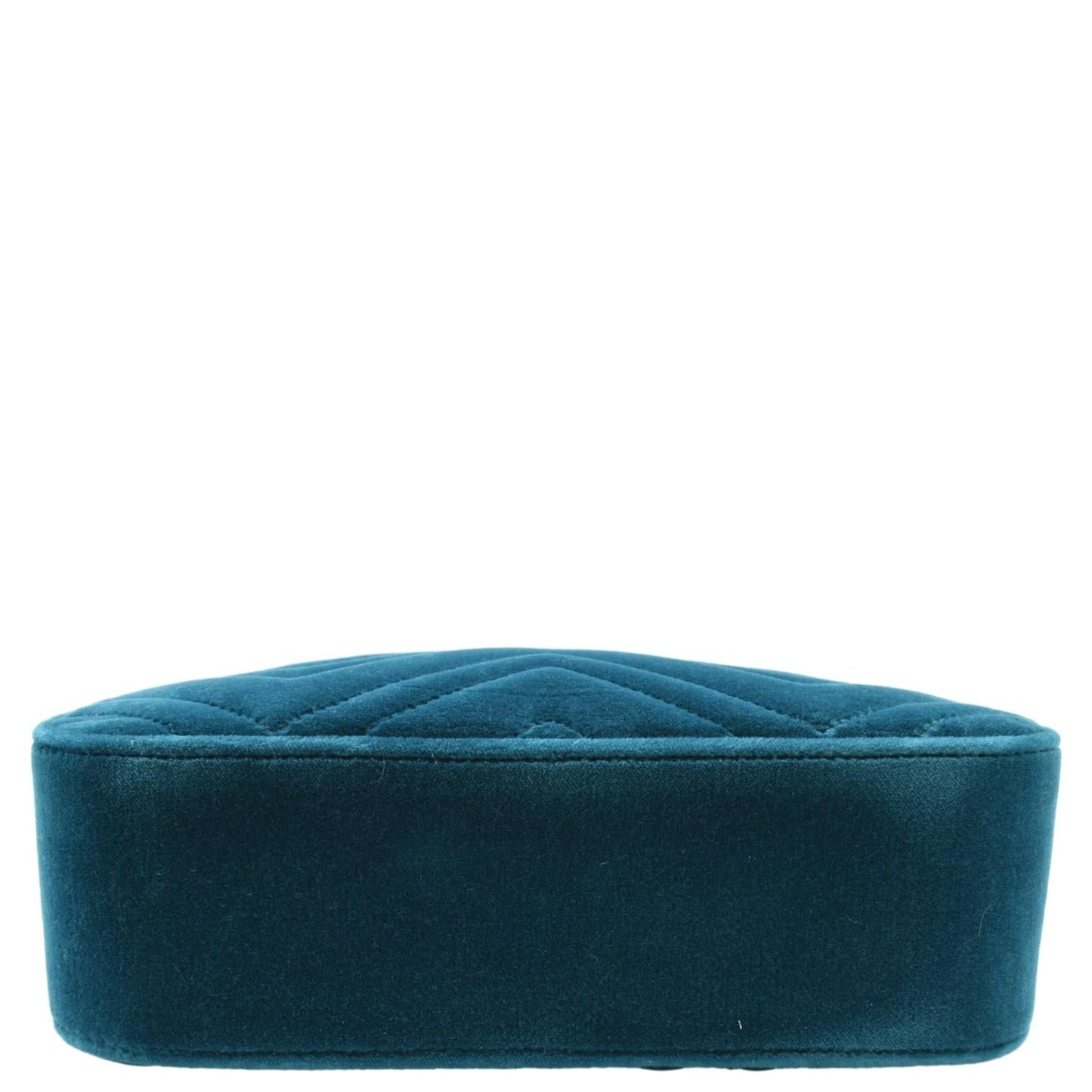GUCCI Marmont Small Suede Crossbody Camera Bag Teal 447632