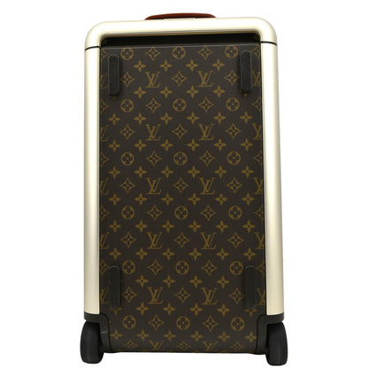LOUIS VUITTON Horizon Soft 55 Monogram Canvas Rolling Duffle Bag Brown