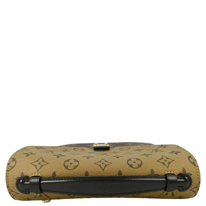 LOUIS VUITTON Metis Pochette Reverse Monogram Canvas Crossbody Bag Brown