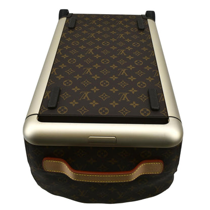 LOUIS VUITTON Horizon Soft 55 Monogram Canvas Rolling Duffle Bag Brown