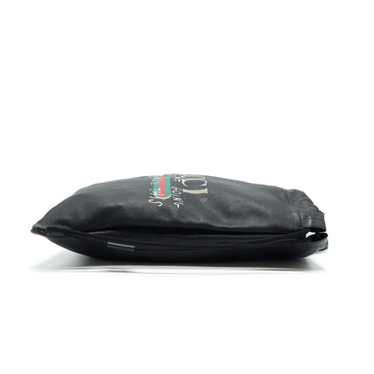 Gucci Logo Printed Drawstring Backpack Black