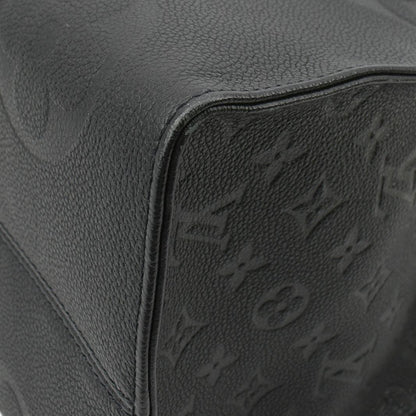 LOUIS VUITTON Onthego GM Monogram Empreinte Leather Tote Shoulder Bag Black
