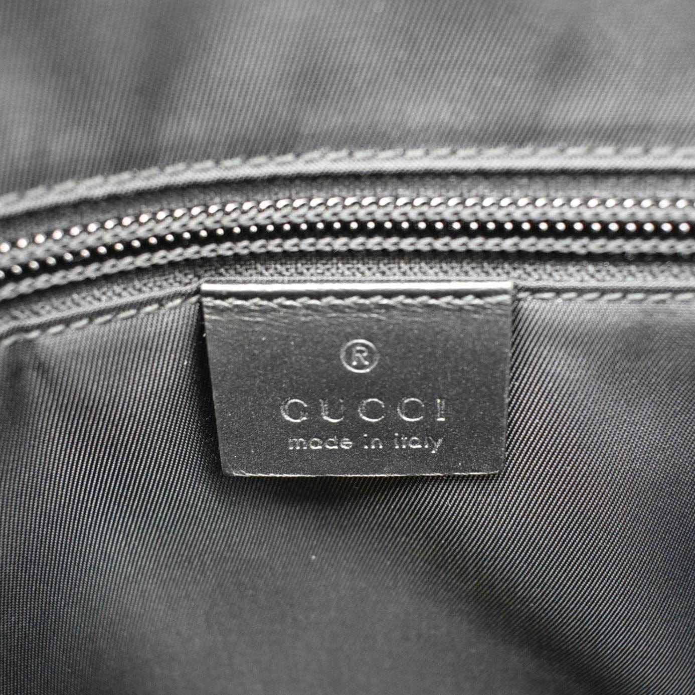 GUCCI Business 2 Way GG Supreme Monogram Briefcase Black 368557