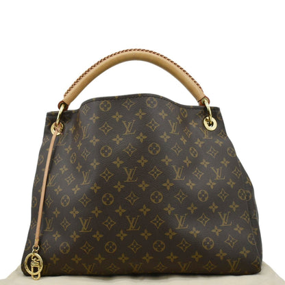 LOUIS VUITTON  Artsy MM Monogram Canvas Hobo Bag Brown
