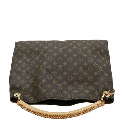 LOUIS VUITTON  Artsy MM Monogram Canvas Hobo Bag Brown