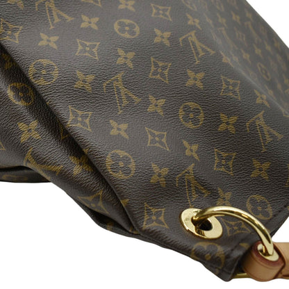 LOUIS VUITTON  Artsy MM Monogram Canvas Hobo Bag Brown