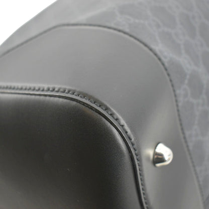 GUCCI Carry-on GG Supreme Canvas Duffle Bag Black 478323