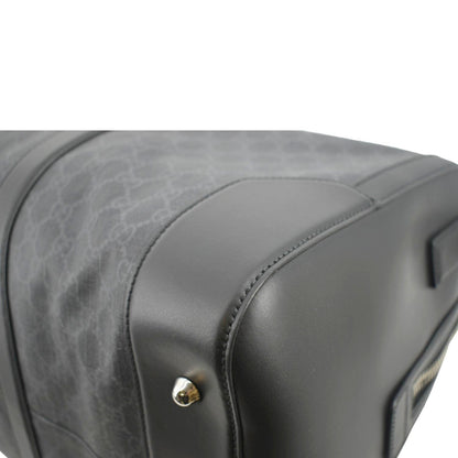 GUCCI Carry-on GG Supreme Canvas Duffle Bag Black 478323