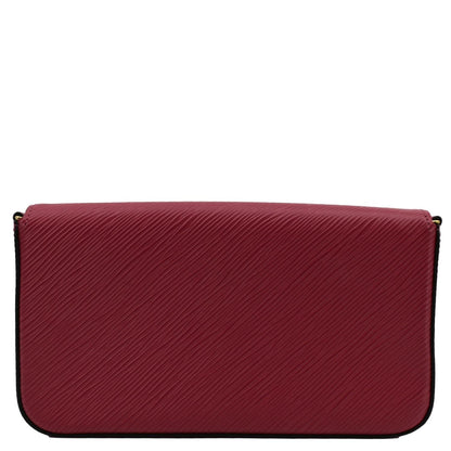 LOUIS VUITTON Easter Felicie Epi Leather Pochette Crossbody Bag Pink
