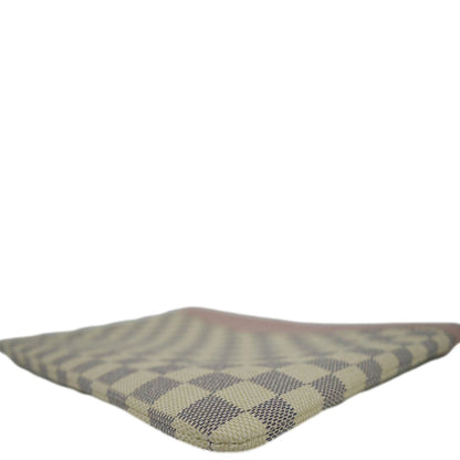 LOUIS VUITTON Daily Damier Azur Pouch Rose Ballerine Pink
