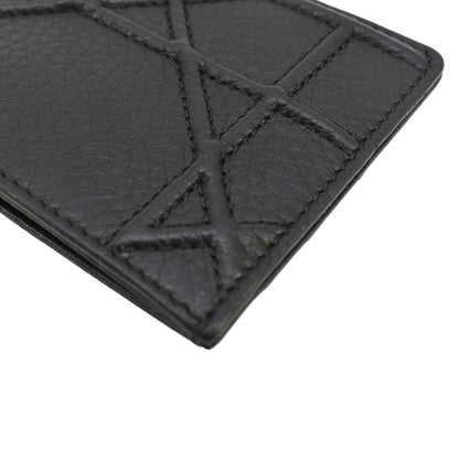CHRISTIAN DIOR Diorama Cannage Leather Card Holder Black