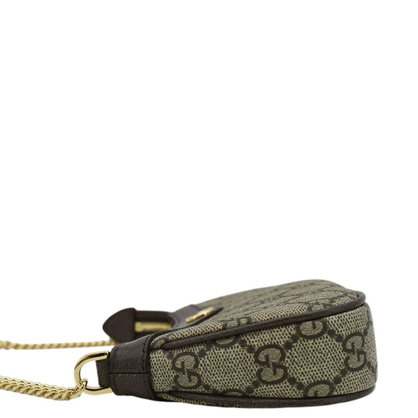 GUCCI Ophidia Mini GG Supreme Canvas Shoulder Bag Beige 764960