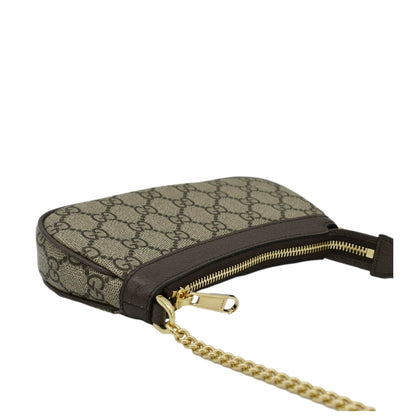 GUCCI Ophidia Mini GG Supreme Canvas Shoulder Bag Beige 764960