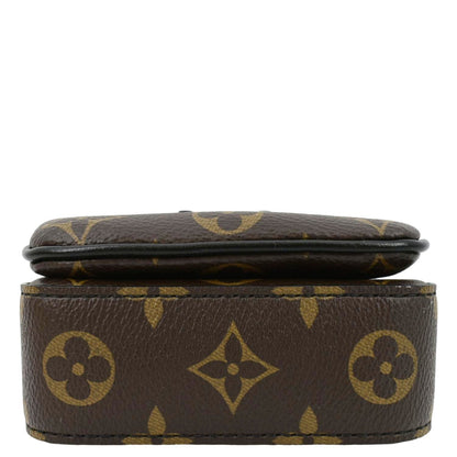 LOUIS VUITTON S-Lock Vertical Monogram Macassar Crossbody Bag Brown