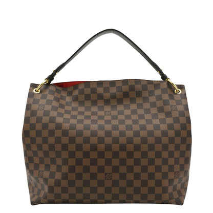 LOUIS VUITTON Graceful MM Damier Ebene Shoulder Bag Brown