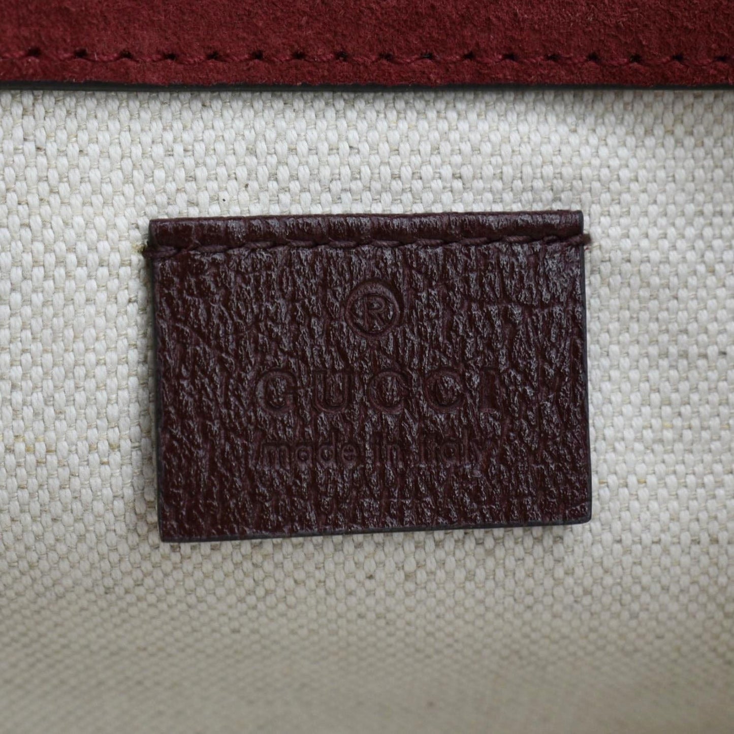 GUCCI Neo Vintage Suede Crossbody Bag Red 501050