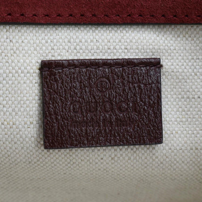 GUCCI Neo Vintage Suede Crossbody Bag Red 501050