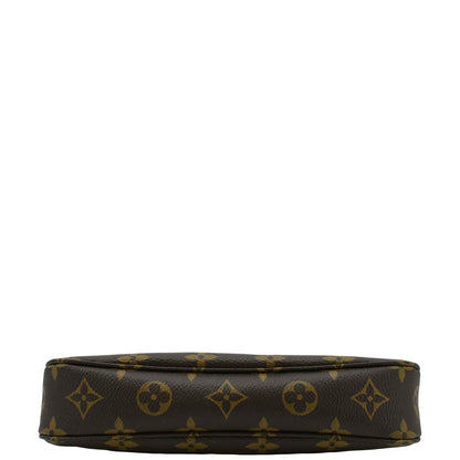 LOUIS VUITTON Pochette Accessories NM Monogram Canvas Pouch Bag Brown
