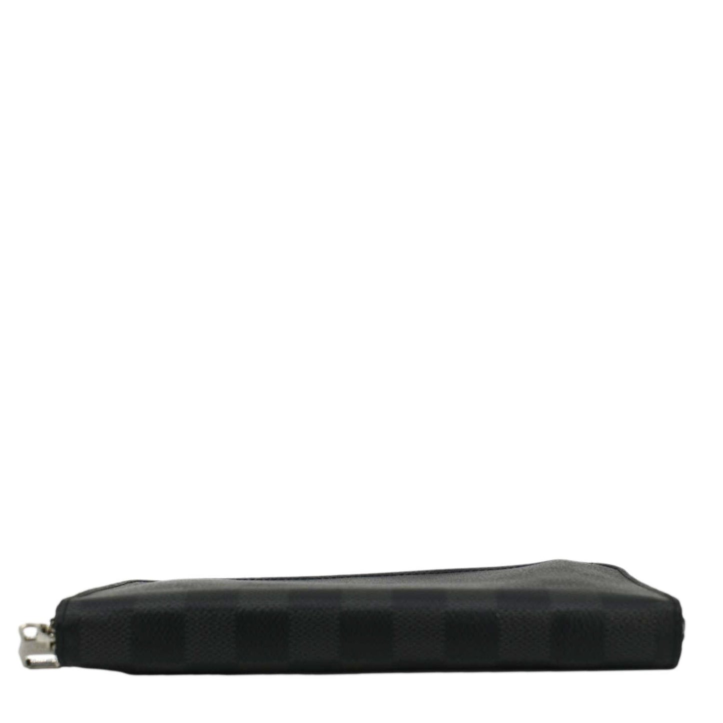 LOUIS VUITTON Damier Graphite Vertical Zippy Wallet Black