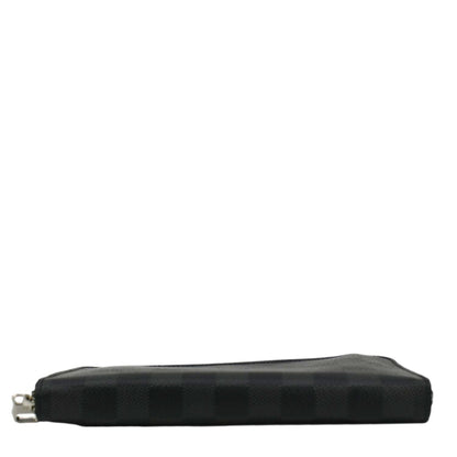 LOUIS VUITTON Damier Graphite Vertical Zippy Wallet Black